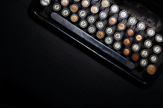 Vintage typewriter keyboard