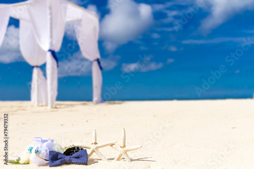 Wedding Rings On Sand And Starfish Outdoor Beach Wedding Weddi