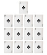 a set of playing cards.