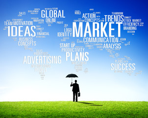 Wall Mural - Market Business Global Business Marketing Commerce Concept
