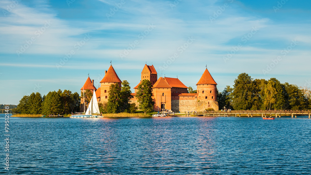 Obraz na płótnie well-known Trakai castle w salonie