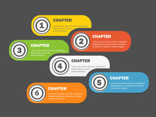 Poster - Infographics banners design with icons