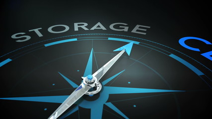 Poster - Compass pointing to cloud storage