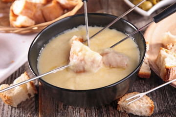 Sticker - cheese fondue