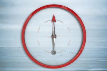 Poster - Composite image of compass