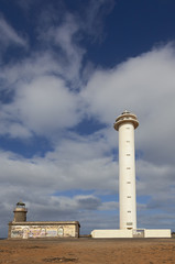 Sticker - Faro de Punta Pechiguera - Der alte und der neue Leuchtturm