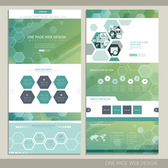 Wall Mural - high-tech concept one page website design