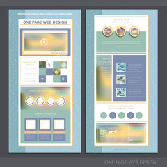Wall Mural - graceful one page website design template