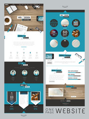 Wall Mural - creative one page website design template
