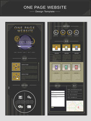 Wall Mural - quality one page website design template