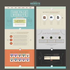 adorable one page website design template