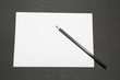 © alexstepanov - Template blank sheet of paper and black pencil