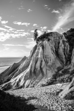 Sandstone Cliffs Forming Strange Shapes And Textures