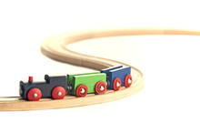Wooden Toy Train Setup