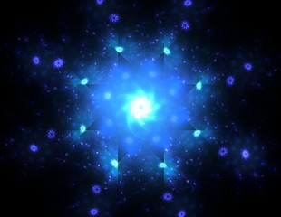 Poster - fractal radial pattern