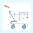 Grocery cart on wheels