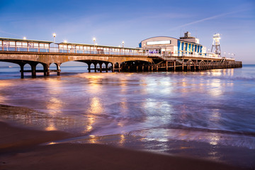 Wall Mural - Bournemouth Pier at night Dorset