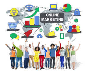 Poster - Online Marketing Global Internet Digital Concept