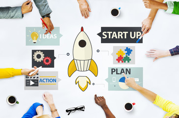 Poster - Startup Innovation Planning Ideas Team Success Concept