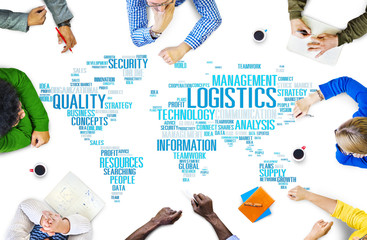 Canvas Print - Logistics Management Freight Service Production Concept