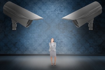 Poster - Composite image of thoughtful businesswoman