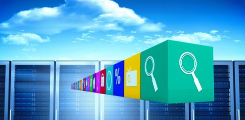 Poster - Composite image of row of apps