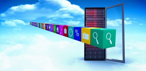 Poster - Composite image of row of apps