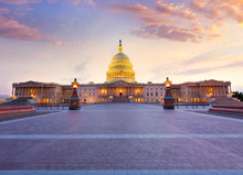 Capitol Building Washington DC Sunset US Congress