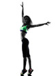 © snaptitude - woman zumba dancer dancing exercises silhouette