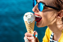 Woman With Ice Cream