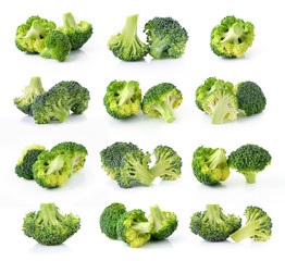 Poster - broccoli isolated on white background