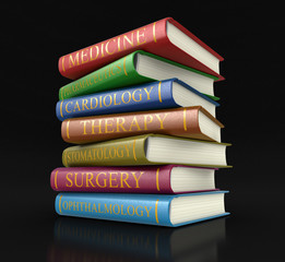 Poster - Medical textbooks (clipping path included)
