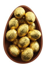 Wall Mural - nest of chocolate easter eggs