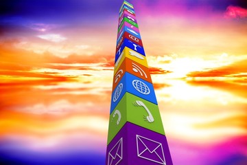 Poster - Composite image of row of apps