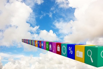Poster - Composite image of row of apps