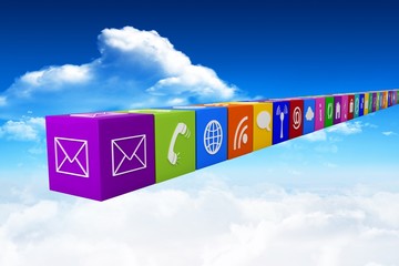 Poster - Composite image of row of apps