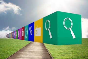 Poster - Composite image of row of apps