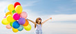 © Syda Productions - happy girl with colorful balloons