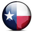 Map on flag button of USA Texas State