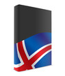 Iceland book cover flag black