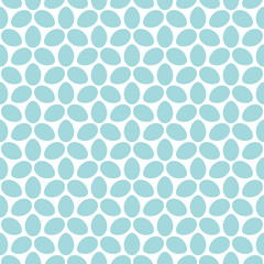 Wall Mural - Retro Eggs Seamless Pattern Turquoise