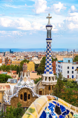 Obrazy Antoni Gaudí  park-guell-w-barcelonie-hiszpania