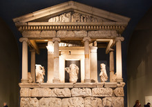 LONDON, UK - NOVEMBER 30, 2014: British Museum, Ancient Greek 