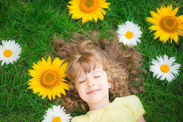 Wall Mural - Child in spring