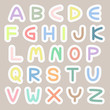 © atthameeni - Vector colorful pastel type fonts