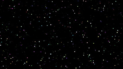 twinkling spinning stars abstract background, colorful