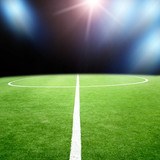 Fototapeta Sport - soccer stadium with bright lights