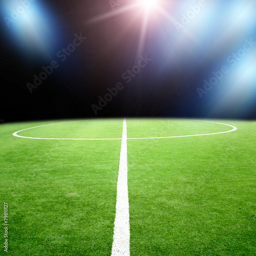 Pinturas sobre lienzo soccer stadium with bright lights