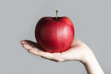 Red Apple Big In Hand