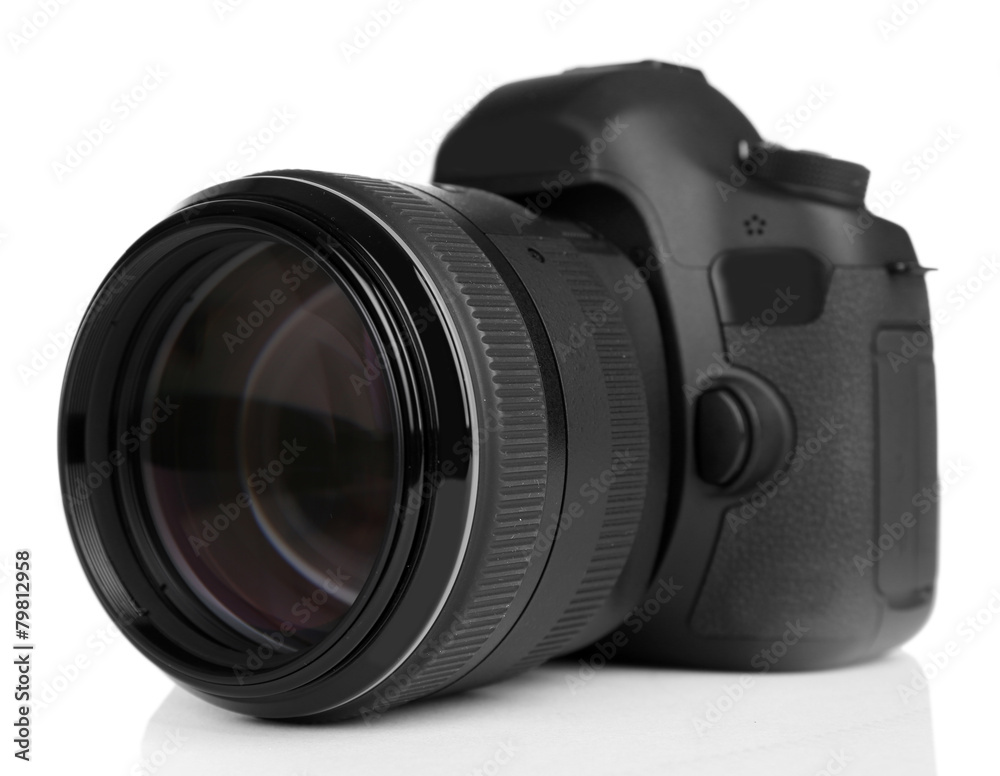 digital photo camera isolated on white